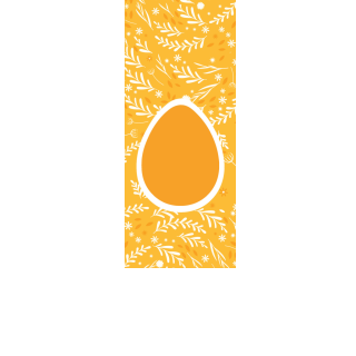 Torebki na cukierki - Żółty zając (kraft) (5 szt)