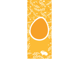 Torebki na cukierki - Żółty zając (5 szt)