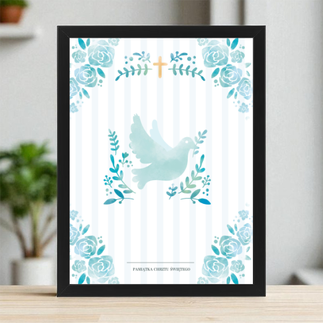 Plakaty 30cm x 40cm - Niebieska synogarliczka