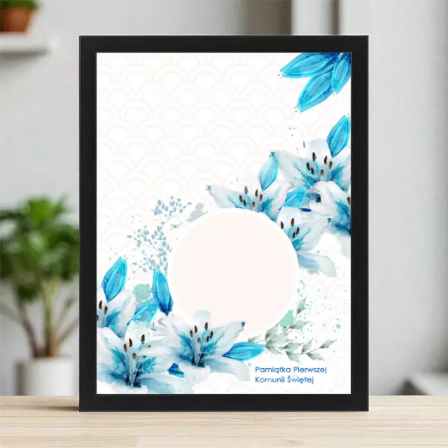 Plakaty 30cm x 40cm - Błękit Komunijnych lilii