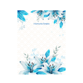 Plakaty 30cm x 40cm - Błękit Komunijnych lilii