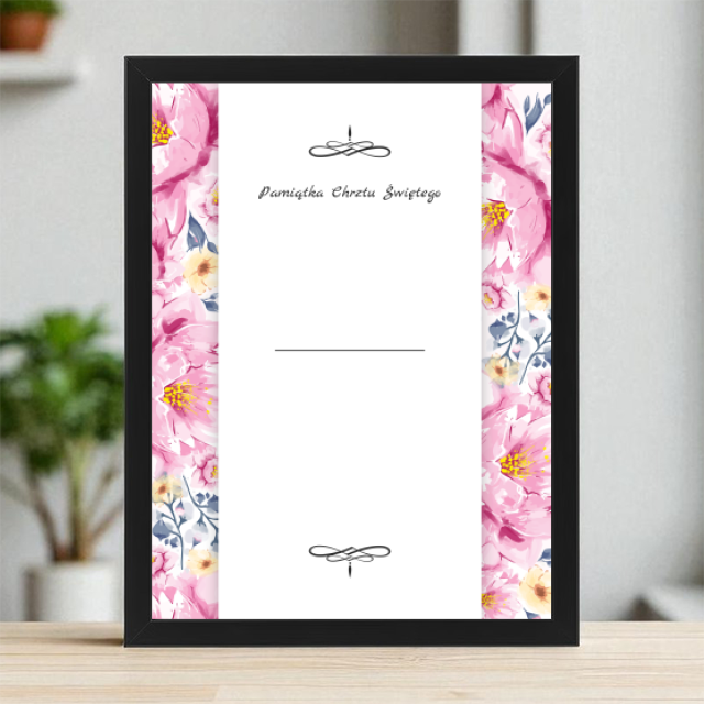 Plakaty 30cm x 40cm - Różowe kwiaty