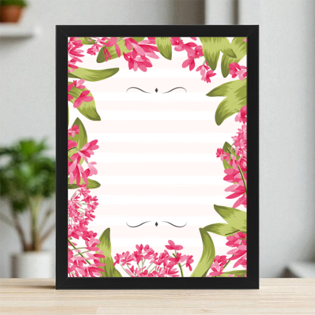 Plakaty 30cm x 40cm - Różowe kwiaty