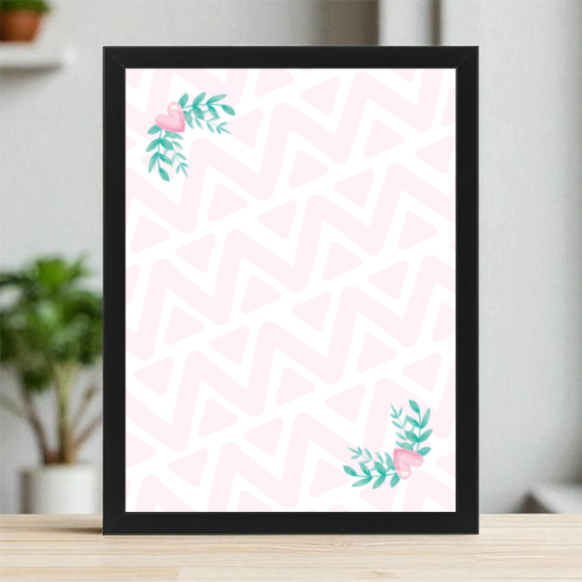 Plakaty 30cm x 40cm - Jednorożec w kwiatach