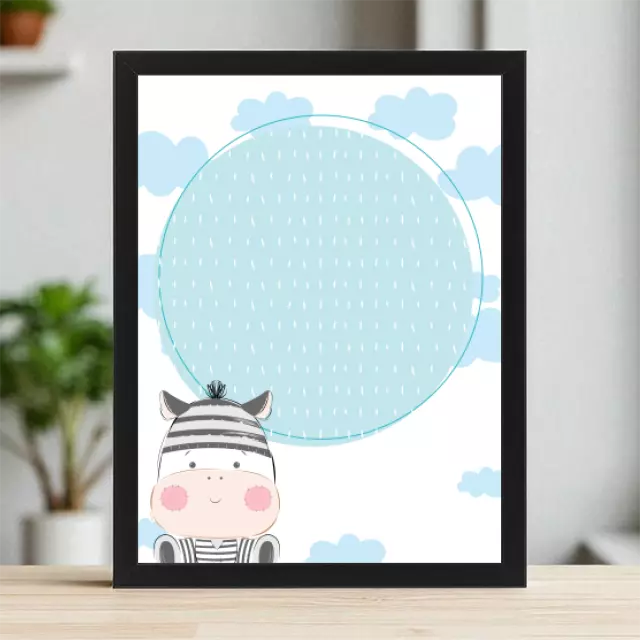 Plakaty 30cm x 40cm - Niebieskie zwierzaki