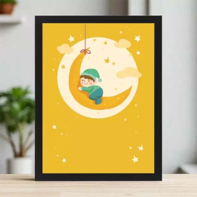 Plakaty 30cm x 40cm - Księżycowy śpioszek