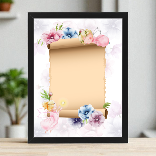 Plakaty 30cm x 40cm - Kwiecisty Aniołek