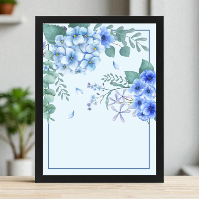 Plakaty 30cm x 40cm - Hortensje dla chłopca