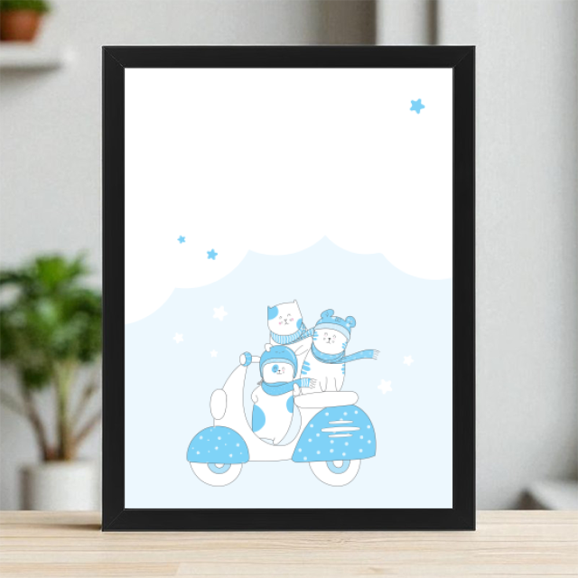 Plakaty 30cm x 40cm - Gwieździste sny niebieskie