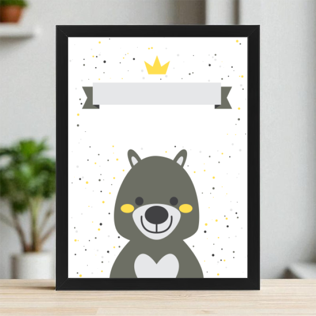 Plakaty 30cm x 40cm - Radosny słonik