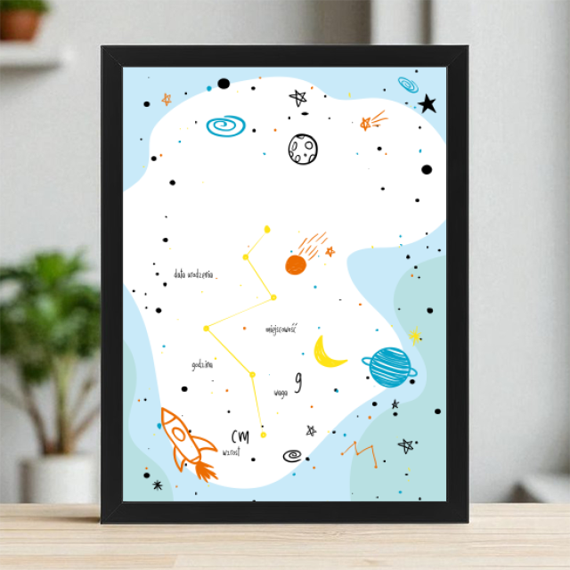Plakaty 30cm x 40cm - Kosmiczna wyprawa