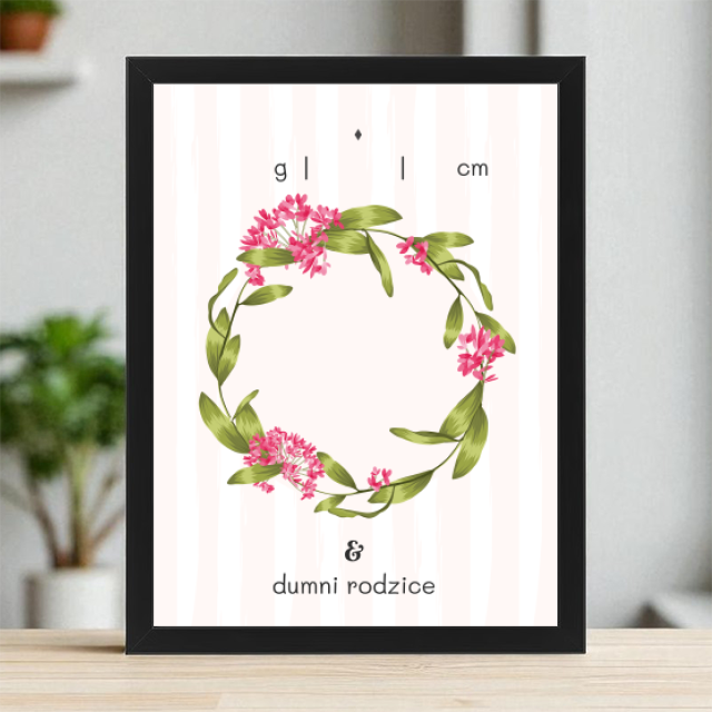 Plakaty 30cm x 40cm - Różowe kwiaty