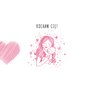 Kubki personalizowane - Kocham Cię mamo