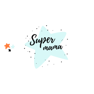 Kubki personalizowane - Super mama - Gwiazda