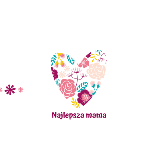 Kubki personalizowane - Kwiatowe serce 