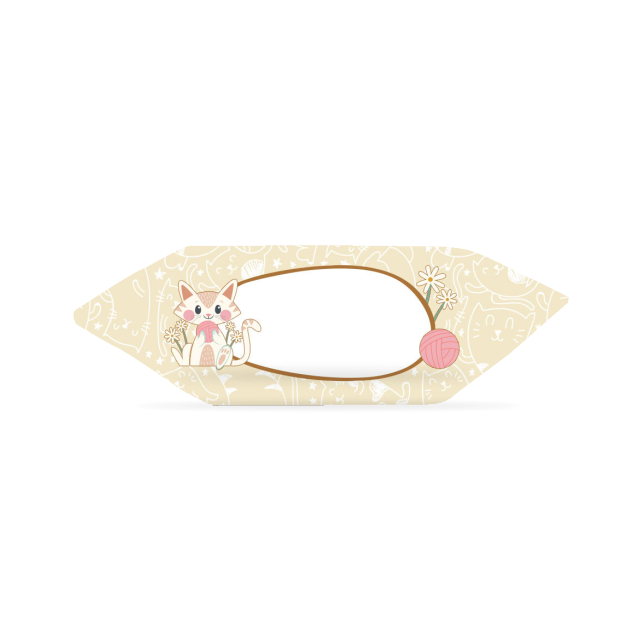 Krówki - Kotek na kremowym tle