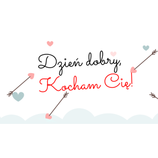 Kubki personalizowane - Dzień dobry, Kocham Cię! Dla niej