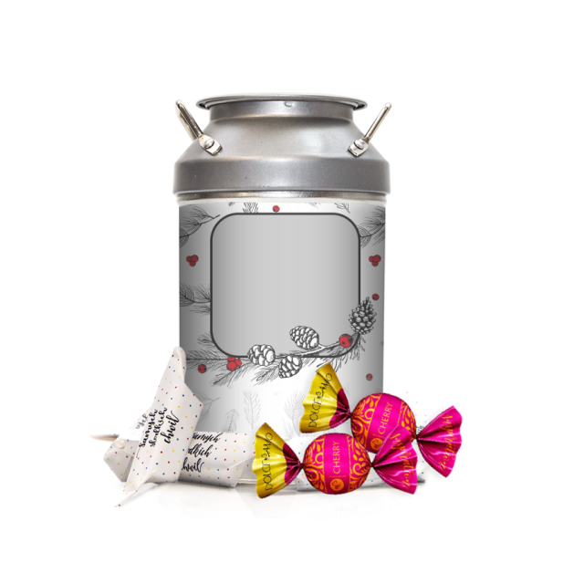 Krówki w kance - Leśne gałązki z żurawiną