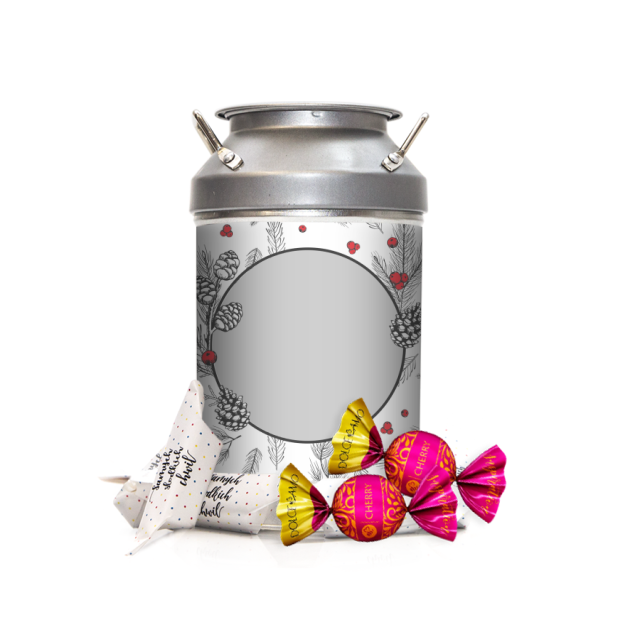 Krówki w kance - Leśne gałązki z żurawiną