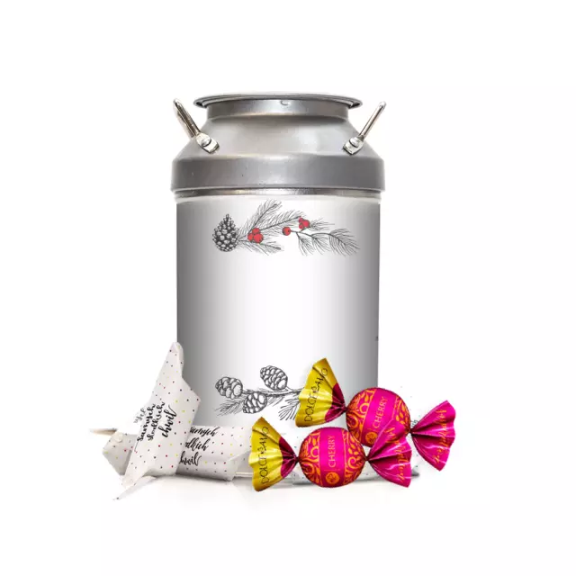 Krówki w kance - Leśne gałązki z żurawiną