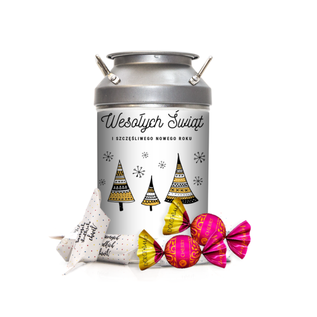 Krówki w kance - Rysunkowe choinki