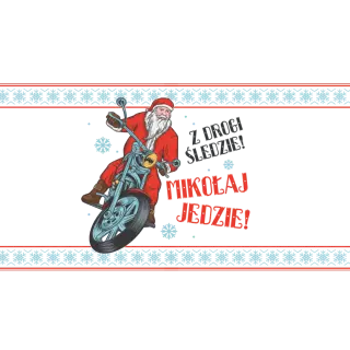 Kubki personalizowane - Mikołaj jedzie