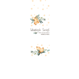 Torebki na cukierki - Gwiazdki i dzwonki (kraft) (5 szt)