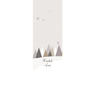 Torebki na cukierki - Ośnieżony las (5 szt)