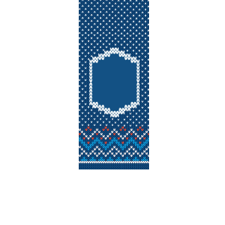 Torebki na cukierki - Świąteczny sweterek  (5 szt)