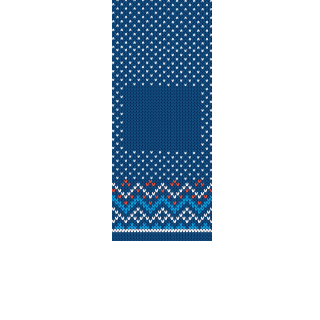 Torebki na cukierki - Świąteczny sweterek  (5 szt)