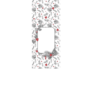 Torebki na cukierki - Leśne gałązki z żurawiną (5 szt)