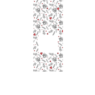 Torebki na cukierki - Leśne gałązki z żurawiną (5 szt)