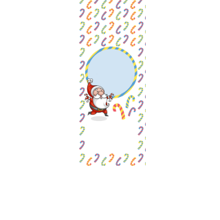 Torebki na cukierki - Wesołe Święta (kraft) (5 szt)