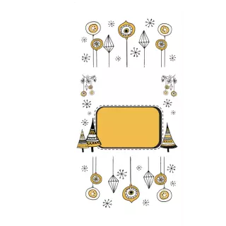 Słodkie pudełka - Rysunkowe choinki