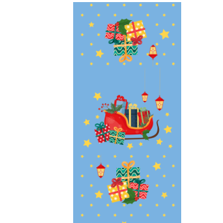 Słodkie pudełka - Sanie z prezentami 