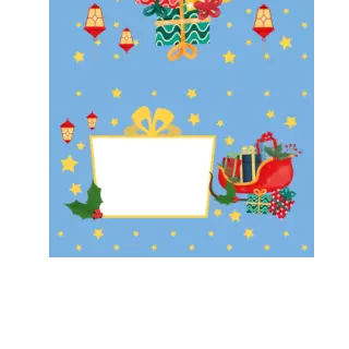 Czekolady - Sanie z prezentami 