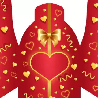 Słodkie kuferki - Złote serca