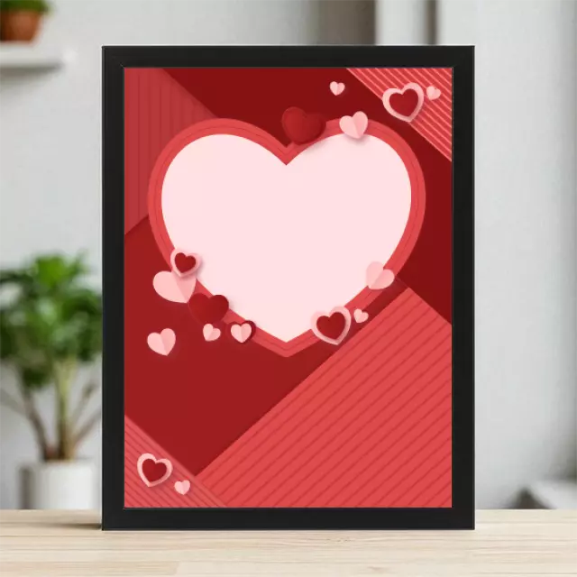 Plakaty 30cm x 40cm - Czerwono-różowe serca