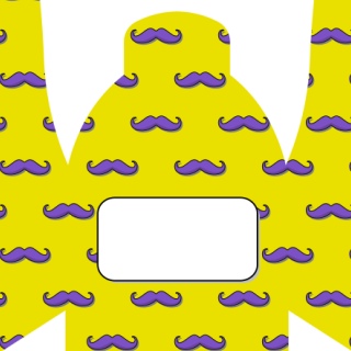 Słodkie kuferki - Fioletowe wąsy