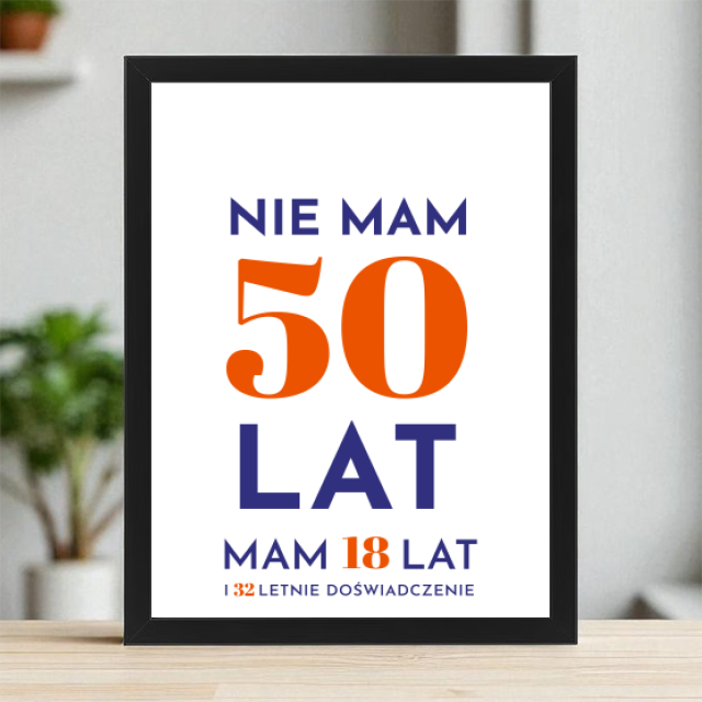 Plakaty 30cm x 40cm - 50 lat doświadczenia