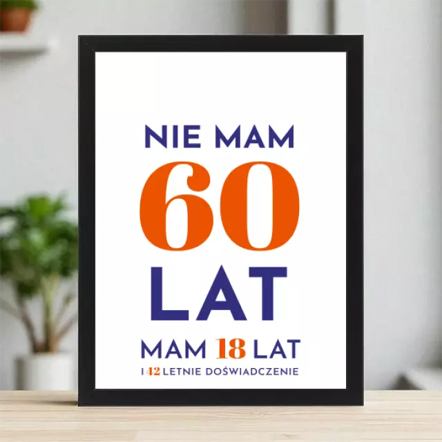 Plakaty 30cm x 40cm - 60 lat doświadczenia