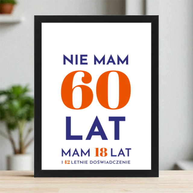 Plakaty 30cm x 40cm - 60 lat doświadczenia