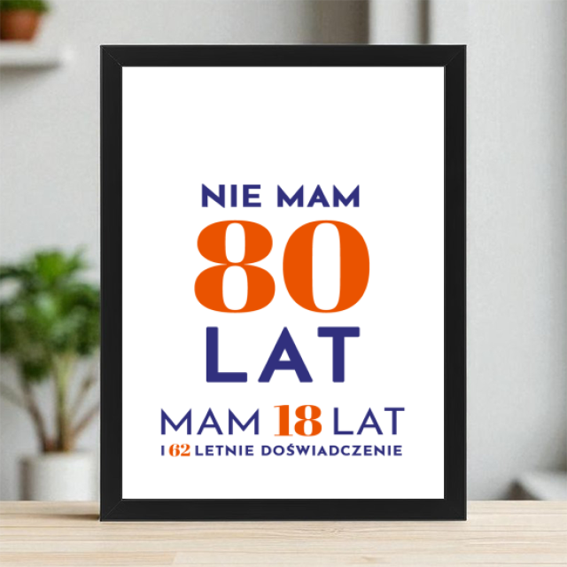 Plakaty 30cm x 40cm - 80 lat doświadczenia
