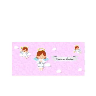 Pudełka na ciasto<br /><small>3 szt.</small> - Różowe aniołki