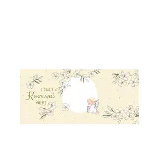 Pudełka na ciasto<br /><small>3 szt.</small> - Zielone kwiaty i aniołki