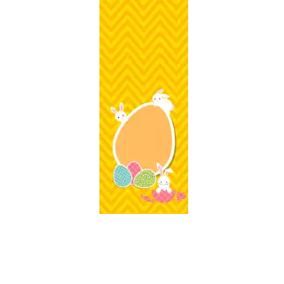 Torebki na cukierki - Wielkanocne paseczki (5 szt)