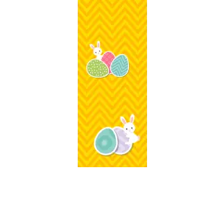 Torebki na cukierki - Wielkanocne paseczki (5 szt)