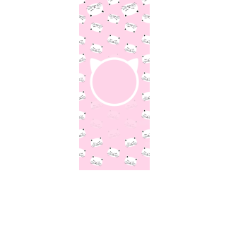 Torebki na cukierki - Różowe kotki (5 szt)