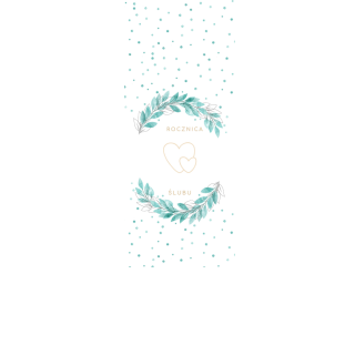 Torebki na cukierki - Turkusowe listki (5 szt)