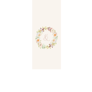 Torebki na cukierki - Wianek (kraft) (5 szt)